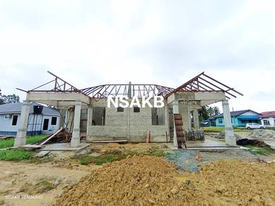 [KAW BEBAS BANJIR] SEMI D TANAH LUAS KG BERANGAN STESyEN TUMPAT