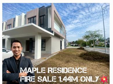 TERMURAH💥CORNER 3,500SQT💥 Maple Residence Double Storey