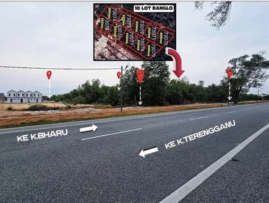 Tanah 10LOT BANGLO TEPI JLN BESAR DEPAN BARI RESORT KG PENARIK SETIU