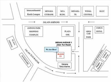 BLOCK C1 | Office Space 12 Storey Megan Avenue 1, Jalan Tun Razak KL