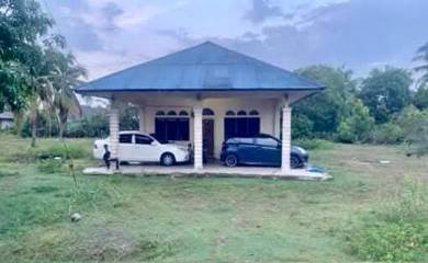 Tanah CANTIK 0.5EKAR SERTA MINI BANGLO DEPAN JETTY MERANG SETIU