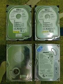 4 biji Harddisk 80GB SATA - working & formatted