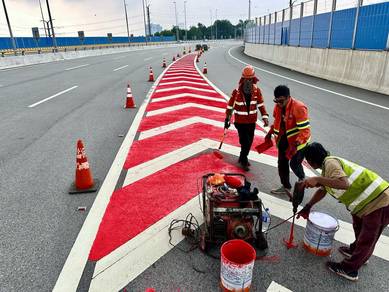 Premix TarRoad Paver TURUP JALAN/Road Line Marking