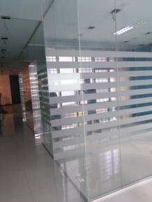 KACA DINDING GLASS WALL l 12mm clear tempered l