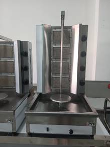 Gas &amp; Electric 4 Burner Shawarma Kebab Machine