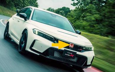 Honda Civic Type R FL5 Front H Red Embelm