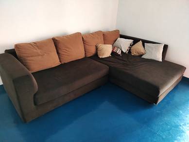 Large L Shape 7FT Fabric Sofa TD366