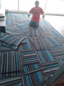 PASANG KARPET PEJABAT l tile carpet install l
