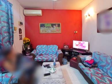 RENOVATED👍FULLY FURNISHED AIRCOND WATER HEATER👍Flat Taman Pulasan