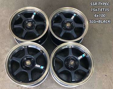 USED RIM SSR TYPEC 15inch SLG/BLACK MYVI ALZA VIOS
