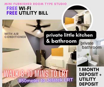 SuperMini Room Size STUDIO, Jalan Ampang, Walk distance to JELATEK LRT