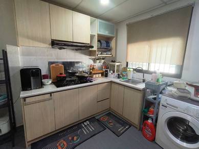 Two Storey House at Pandan Perdana Guarded 4R3B Kitchen Fully Extend