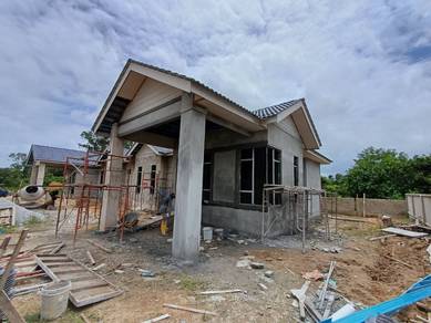 Semi D bersaiz banglo untuk dijual Bandar Pasir Puteh- Dalam pembinaan