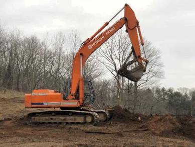 Sewa Excavator , Rata Tanah , Bersih Kawasan Kebun