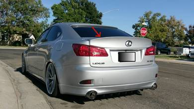 Lexus IS250 IS300 2006-12 Duck Spoiler Wald Style