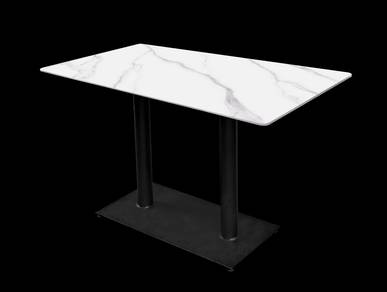 Snow Mountain Table Top With Rectangular Base