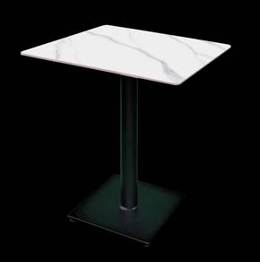 Sintered Stone Cafe Table with Square Base-SM