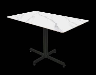 Sintered Stone Restaurant Table with Cross Leg-SM