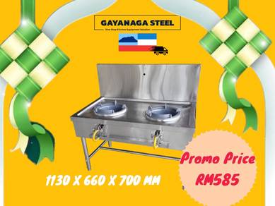 2  Ring Kwali Range / Dapur gas 2 mata / 2 burner
