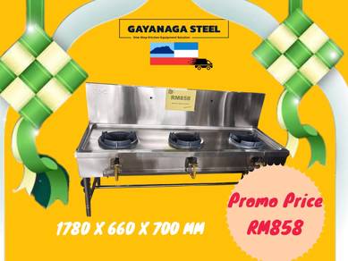 3 ring kwali range / Dapur 3 mata  / 3 burner