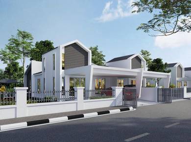 New House Gated 1 Storey Semi D Taman Penaga Changlun Kedah For Sale