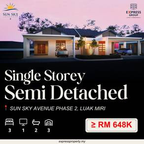 Brand New Single Storey Semi Detached @ Sun Sky Avenue 2, Luak Miri