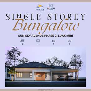 Brand New Single Storey Bungalow @ Sun Sky Avenue 2, Luak Miri