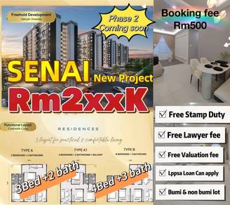 Senai New Project/ Skudai UTM Paradigm JB Town/ Freehold 0 downpayment