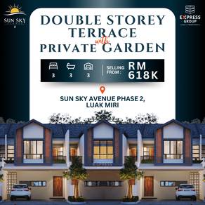 Brand New Double Storey Terrace @ Sun Sky Avenue 2, Luak Miri