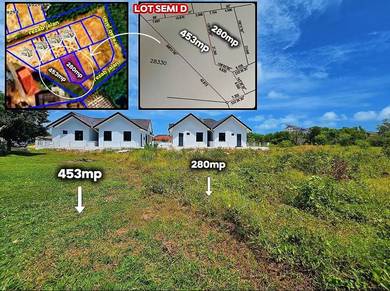 Tanah 2LOT SEMI D GRED AAA LOT 453MP KG TOK JEMBAL KUALA NERUS