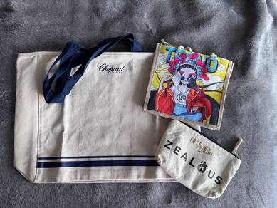 Tote bag Chopard + perfume tester
