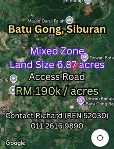 Agricultural land for Sale, Batu Gong, Siburan
