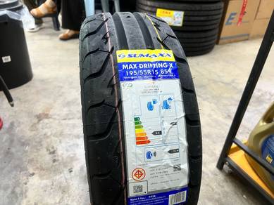 Tayar baru 195 55 15 Sumaxx max drifting semislcik