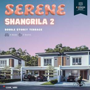 Brand New Double Storey Terrace House at Serene Shangrila 2, Luak Miri