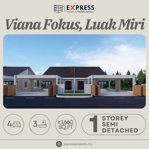 Brand New Single Storey Semi-D at Viana Fokus, Luak