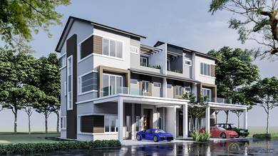 NEW UNIT! 3 Storey Semi D Laksamana Cheng Ho Ujong Pasir Semabok Town
