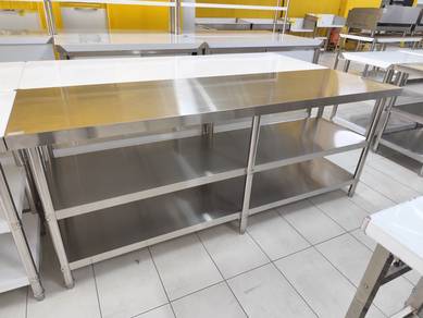 Stainless Steel 3 Tier Work Table/Rack/Meja