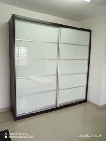 8x8ft Almari Baju Sliding Door Wardrobe Mirror Clo