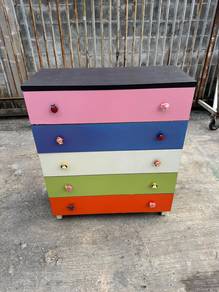 3ft Chest Drawer 5 Tier Cabinet Laci