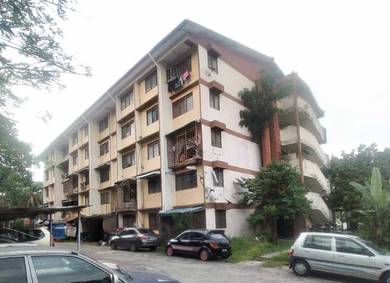 Flat Taman Bukit Anggerik-Cheras-Blok B Tingkat 4 top floor-Ready unit