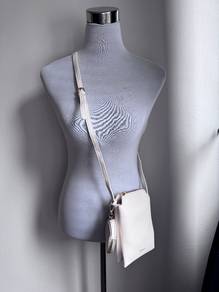 White cross-body sling bag (New)