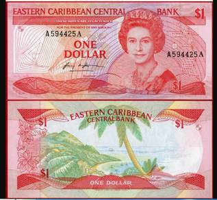 East Caribbean 1 Dollar 1985 - 88  Pick P17a
