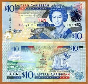 Eastern Caribbean 10 DOLLARS (2008) - Pick P48