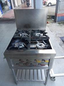 Used-4 Open Burner -Free Standing