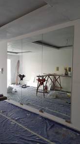 PASANG CERMIN WALL MIRROR l install custom mirror