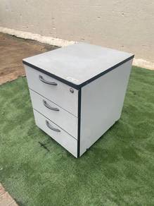 YB32N Laci Mobil 3 Drawers Mobile Pedestal Grey