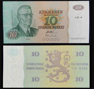 FINLAND 10 Markka 1980 - Pick P112a  unc