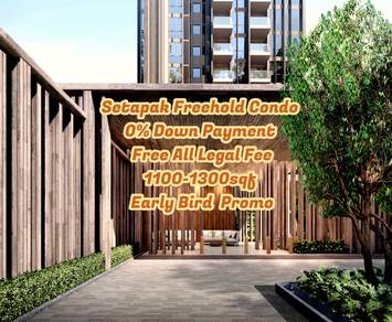 2025 Ready Move In Setapak Freehold Condo Walk to MRT 0 Downpayment