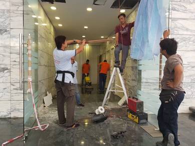 GLASS WALL l dinding jenis kaca 12mm l