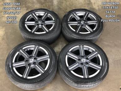 USED RIM ORI HONDA 17inch&TYRE ACCORD CIVIC FC HRV